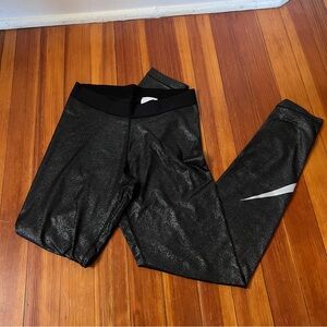 Nike Shimmer Black Running Leggings